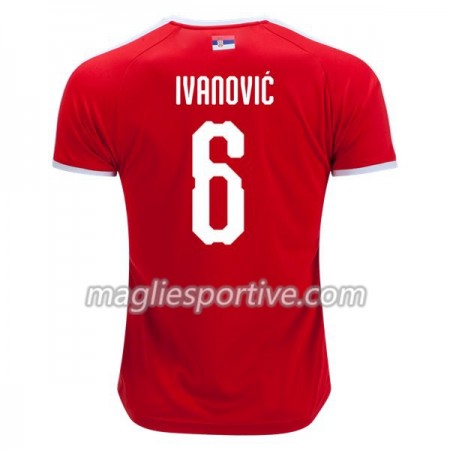 Completo Calcio Serbia Ivanovic 6 Divisa Prima Mondiali 2018